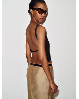 Reformation Cairo Knit Top - Black