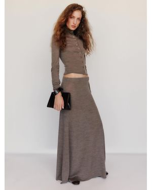 Reformation Danielle Regenerative Merino Skirt - Brown