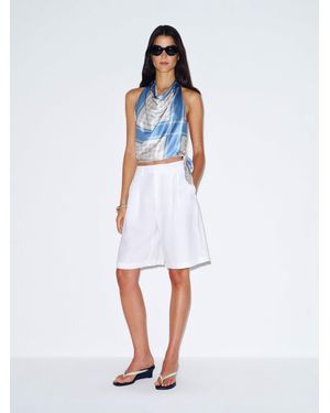 Reformation Jony Silk Top - Blue
