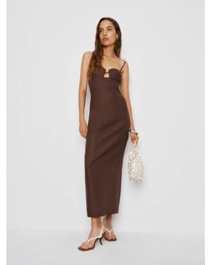 Reformation Malibu Linen Dress - Natural