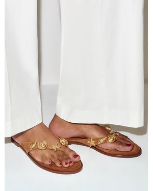Reformation Jessie Thong Sandal 6 - Brown
