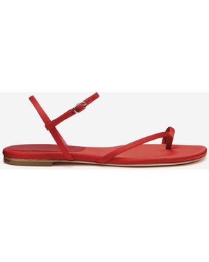 Reformation Oceane Flat Sandal - Red