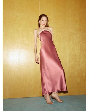 Reformation Aara Silk Dress - Brown