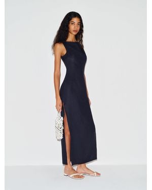 Reformation Olina Linen Dress 10 in White | Lyst