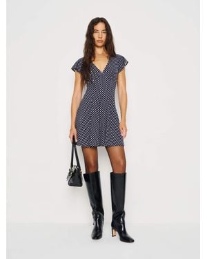 Reformation Olivia Knit Dress - Blue