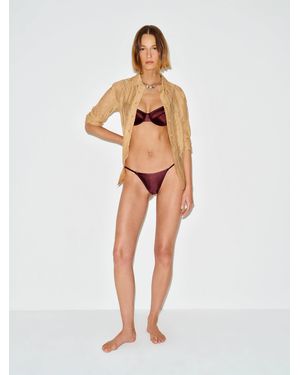 Reformation Evie Bikini Bottom - White