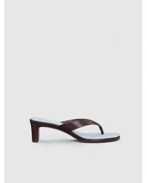 Reformation Jessie Block Heel Sandal - White