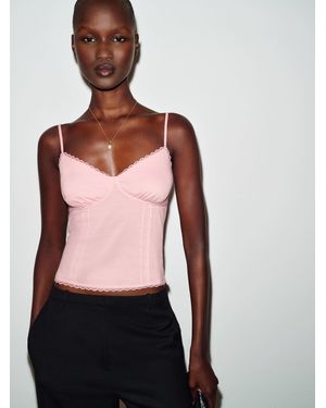 Reformation Karissa Top Lace - White