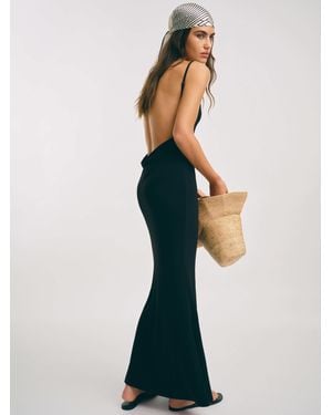 Reformation Isa Knit Dress in Black | Lyst Reformation Isa Knit Dress in Black | Lyst