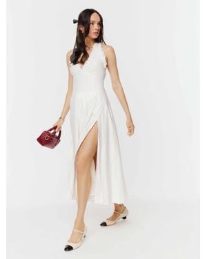 Reformation Beaux Dress - White