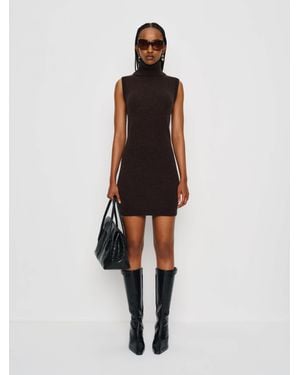 Reformation Holland Cashmere Turtleneck Sweater Dress - Multicolor