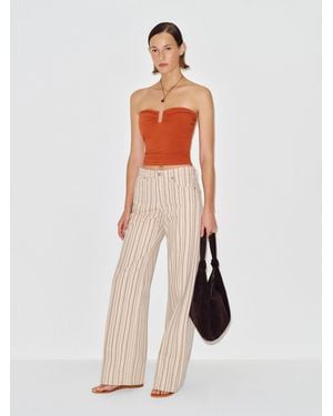 Reformation Yara Knit Top Blood - White