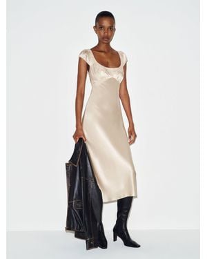 Reformation Heaven Silk Dress 4 - Natural