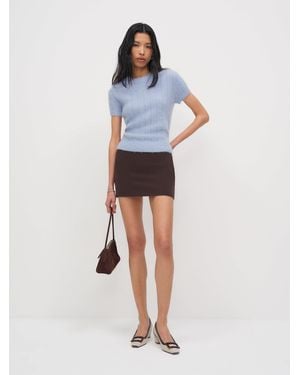 Reformation Darcy Cashmere T-Shirt - White