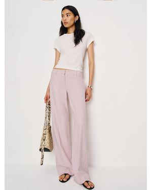 Reformation Gisele Low Rise Pant Stripe 4 - Pink