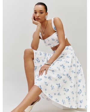 Reformation Santana Linen Two Piece - White
