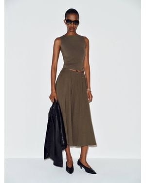 Reformation Esti Knit Skirt - Natural