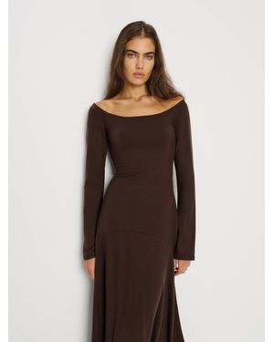 Reformation Lucca Knit Dress - Brown