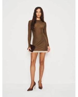 lace bodycon cami dress Contrast Lace Backless Cami Bodycon Dress, Black / XS main image 1