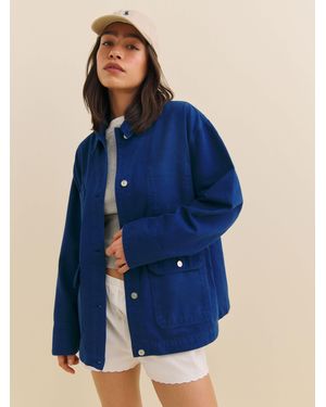 Reformation Callum Denim Chore Jacket - Blue