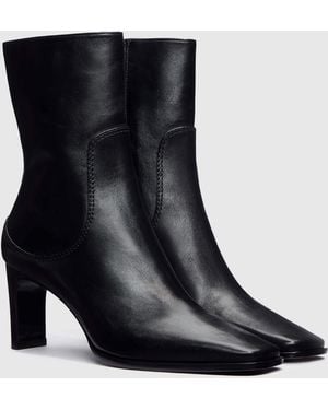 Reformation Claudette Ankle Boot Leather 5 - Blue