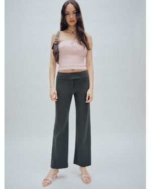 Reformation Palmer Cropped Knit Pant - Natural