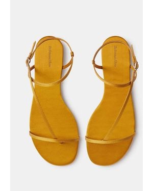 Reformation Pina Flat Sandal - Metallic
