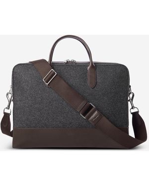 Shinola Canfield Felt Weekday Briefcase 20227983 - Black