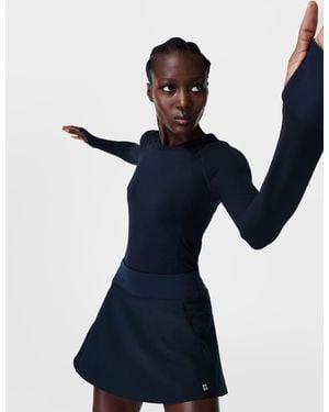 Sweaty Betty Women's Athlete Seamless Workout Long Sleeve Top - Blue