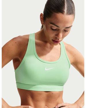 Nike Women's Swoosh Medium Support Sports Bra - Green