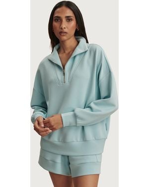 Varley Women's Hawley Half Zip Sweat - Blue