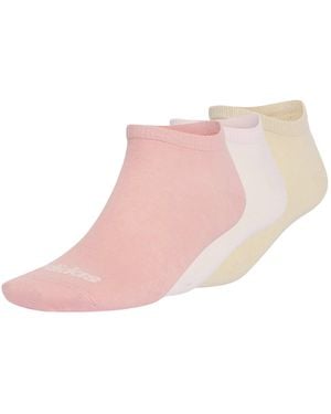adidas Women's Thin Linear Low-cut Socks 3 Pairs - Pink
