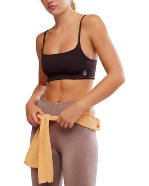 Fp Movement Women's Tighten Up Mini Light Support Sports Bra - Brown