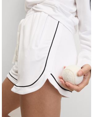 GOODMOVE Women's Modal Rich High Waisted Shorts - White