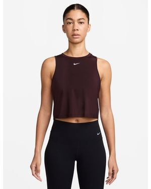 Nike Women's One Classic Dri-fit Cropped Tank - Red