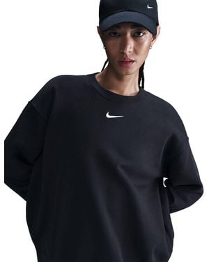 Nike Women's Sportswear Phoenix Fleece Oversized Sweatshirt - Black