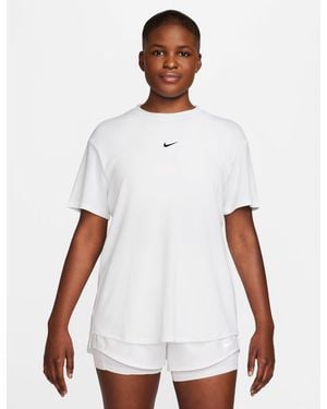 Nike Women's One Relaxed Dri-fit Short-sleeve Top - White