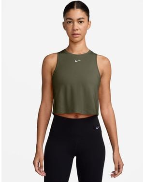 Nike Women's One Classic Dri-fit Cropped Tank - Green