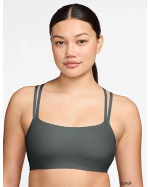 Nike Women's Zenvy Strappy Light Support Sports Bra - Green