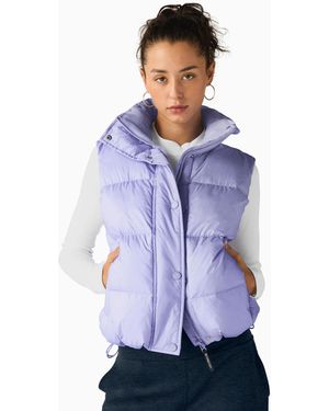 Beyond Yoga Women's Big Cosy Puffer Vest - Blue