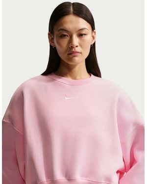Nike Women's Sportswear Phoenix Fleece Sweatshirt - Pink