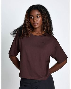 PUMA Women's Class Relaxed Graphic Tee - Brown