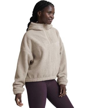 Beyond Yoga Women's Boucle Fleece Hooded Pullover - Natural