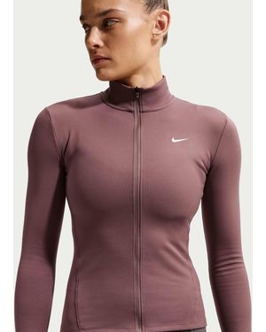 Nike Women's One Fitted Dri-fit Full-zip Jacket - Purple