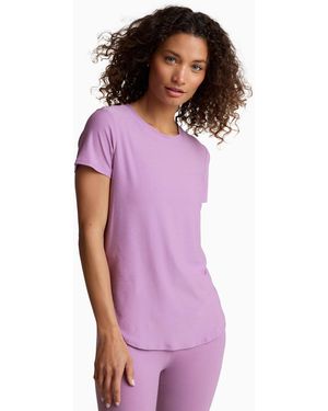 Beyond Yoga Women's Featherweight On The Down Low Tee - Purple