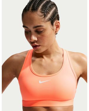 Nike Women's Swoosh Medium Support Sports Bra - Orange