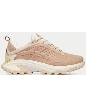 Merrell Women's Moab Speed 2 Leather Waterproof Hiking Shoes - Natural