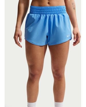 Nike Women's One Dri-fit 3" Brief-lined Shorts - Blue