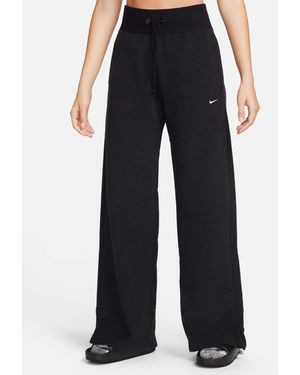 Nike Sportswear Phoenix Plush Wide-leg Fleece Trousers - Black