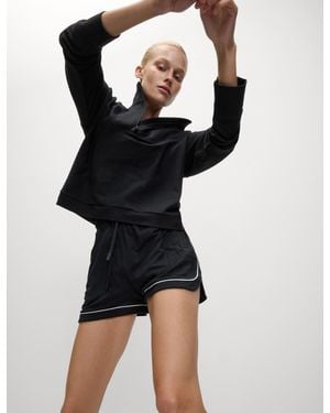 GOODMOVE Women's Modal Rich High Waisted Shorts - Black
